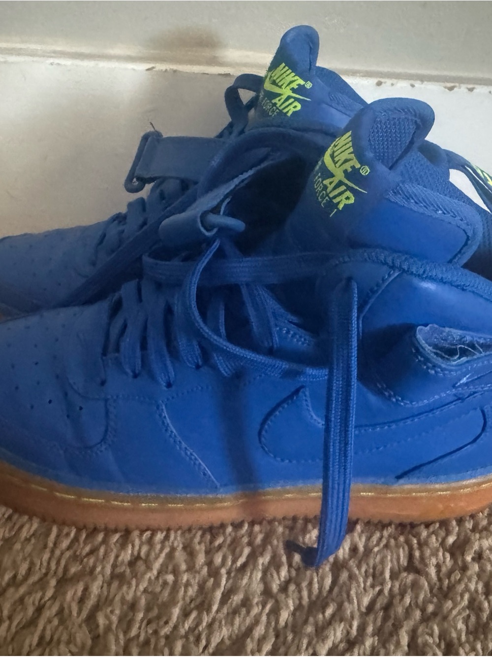 Nike Air Kids' Blue High-Top Sneakers
